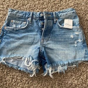 NWT free people denim shorts size 24